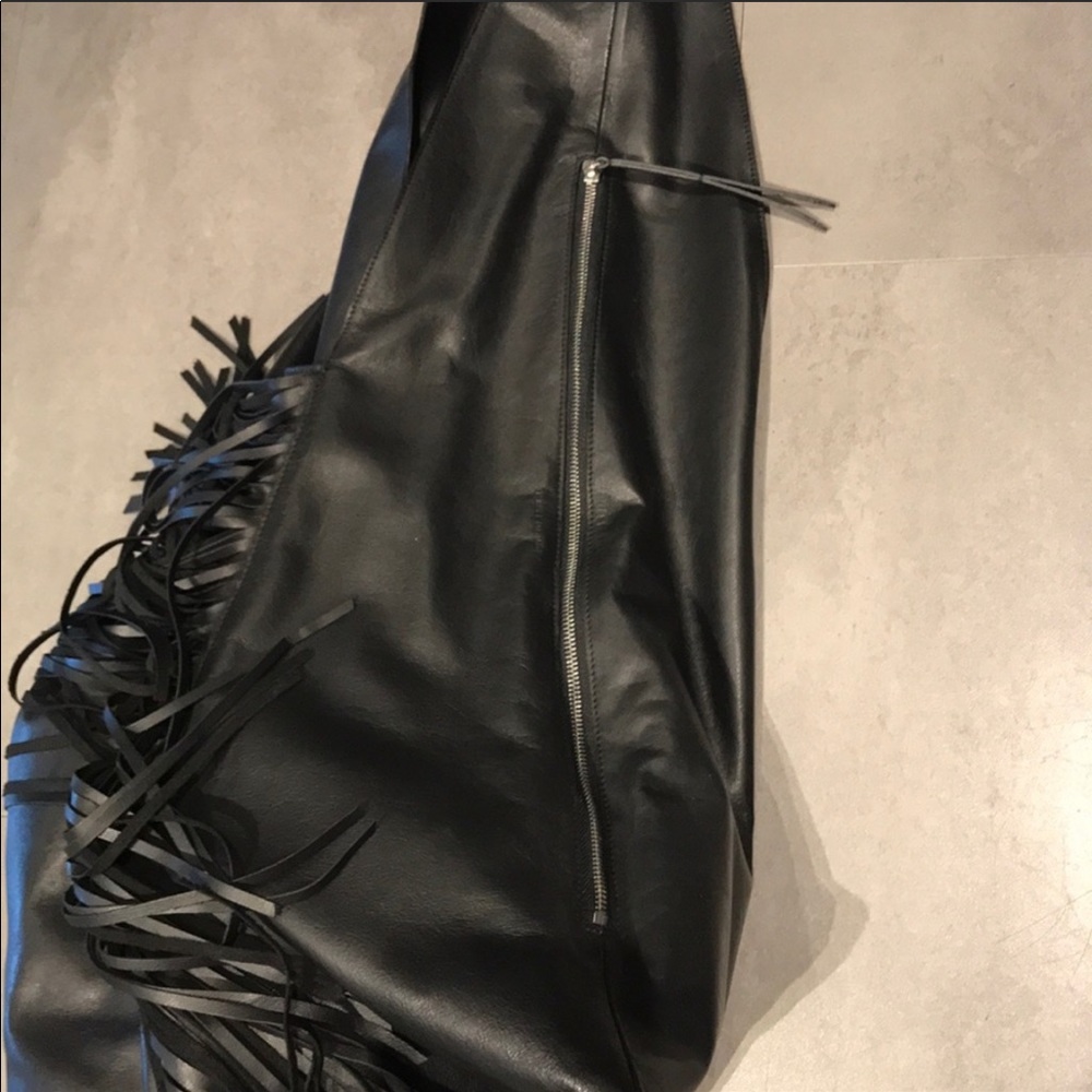 Isabel Marant Eedna Black Leather Hobo Bag - Picture 8 of 9